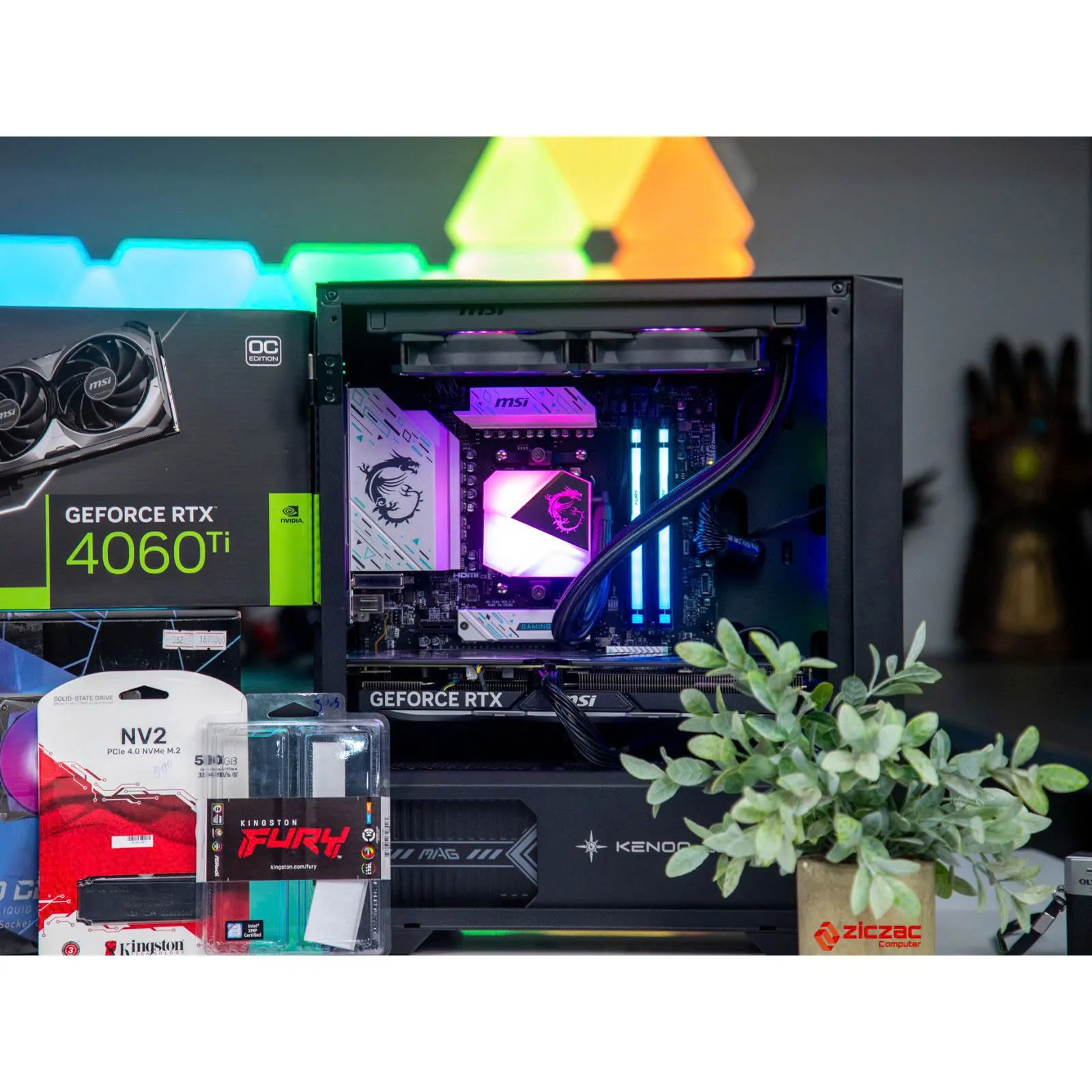 PC ZICZAC 003 SNIPER S37-Black Myth Wukong (GeForce RTX 4060Ti/ R5 7600X) ( POWERED BY MSI )